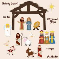 Christmas Nativity Scene Clip Art Christmas Nativity Scene Nativity Clipart Christmas Manger