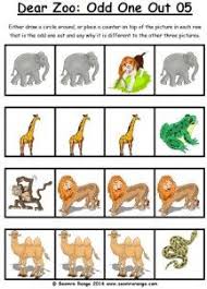 Dear Zoo Odd One Out Pack Seomra Ranga Dear Zoo Zoo Animals Preschool Zoo Activities