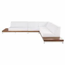 6 Sitzer Gartenecksofa Aus Aluminium Und Teakholz In 2020 Teak Holz Teak Teakholz