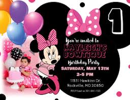 Send out custom photo cards for any wedding related event. Minnie Mouse Birthday Invitation Template Postermywall