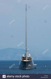 sailing yacht A owned by Russian billionaire andrey melnichenko at anchor  in Kerkyra on the greek island of corfu in Greece Stock Photo - Alamy