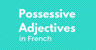 french possessive adjectives made easy talk in french