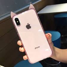 Iphone Xs Max Case Pink Diamond Cat Ears Iphone Cases Iphone Iphone Apps Free