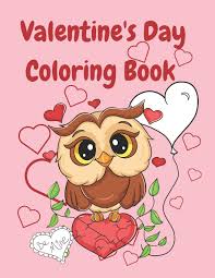 Some tips for printing these coloring pages: Valentine S Day Coloring Book Owls And Hearts Valentine Themed Coloring Pages For Kids And Adults Holiday Line Drawings To Color Spark Press Whimsy 9798603566290 Amazon Com Books