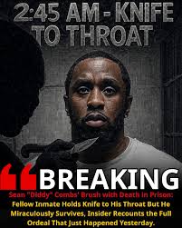 Ti - Sean "Diddy" Combs' brush with death in prison: Fellow inmate holds  knife to his throat but he miraculously survives, insider recounts the full  ordeal that just happened yesterday | Facebook