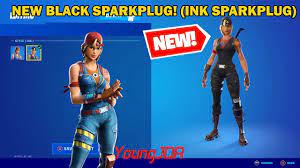 Where do you find sparkplug in fortnite season 7? New Fortnite Ink Sparkplug Varient Free Sparkplug Style Chapter 2 Season 6 Black Sparkblug Youtube