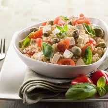 Salade De Riz Minceur Au Tofu Tomates Et Olives Recette Salade De Riz Alimentation Tofu