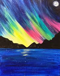Here you may to know how to paint the northern lights. Northern Lights Art4u