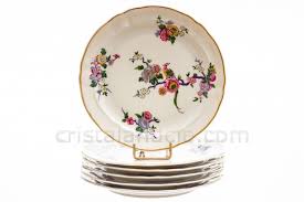 Six Assiettes A Dessert Bengali Par Bernardaud Assiette A Dessert Assiette Cookies Et Biscuits