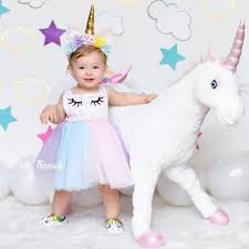 Unicorn Girl Dress Unicorn First Birthday Outfit Unicorn Tutu Etsy In 2020 Unicorn Birthday Outfit First Birthday Outfits Birthday Outfit