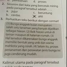 Pada paragraf induktif, kalimat utama terletak pada. 3 Kalimat Utama Pada Paragraf Tersebut Adalah Pada Nomor A 1 B 2 C 3 D 4 Brainly Co Id