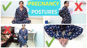Pregnancy How To Stand Sit Sleep And Walk During Pregnancy Correct Postures Pregnancy Postures Youtube