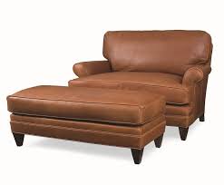 This recliner is made of imitation leather which is soft and much easier to. Leather Chair And A Half With Ottoman Ideas On Foter