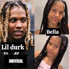 Bella is the carbon copy of her father Lil durk 😍❤️
