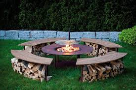 Feuerstelle Outdoor Model Circle Set Mit Grill Und 4 Banken In Edelrost Online Kaufen Bei Woonio Feuerstelle Garten Feuerschalen Garten Gartengestaltung