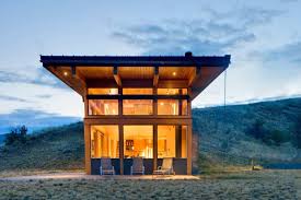 Nahahum Cabin By Balance Associates Architects Modern Cabin Sustainable House Design Small Cabin Designs
