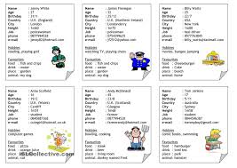 Id Cards Id Card Template How To Introduce Yourself Esl Teaching Resources