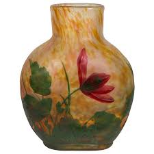 Pinhas Collection A Fine Daum Nancy Wheel Carved Cameo Glass Vase In 2020 Daum Nancy Glass Vase Daum