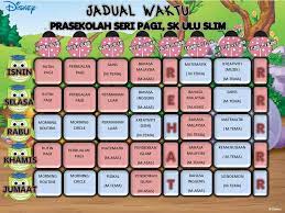 2 kaki x 1.5 kaki banner. Image Result For Contoh Jadual Waktu Kelas Yang Kreatif Pendidikan Kreatif Waktu