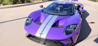 Indy Racer Graham Rahal Unveils His Purple Ford Gt Ford Gt Ford Indy Cars