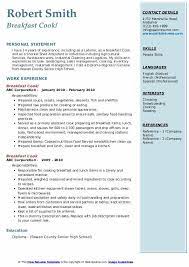 Personla business plan, essay other reliance self cover manager automotive letter sales, benefits of physical education essay. Breakfast Cook Resume Samples Qwikresume