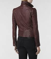 Allsaints Oxblood Leather Jacket Womens Leather Jackets Leather Jackets Women Leather Women Jackets