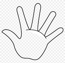 The index finger for those who teach, instruct and heal us. Remember The 5 Finger Rule Hand Coloring Page Free Transparent Png Clipart Images Download