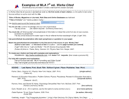 .of names in alphabetical order where the last name is used to create this alphabetical list. Examples Of Mla 7 Works Cited Th