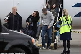 The duke and duchess of sussex are seeking damages from associated newspapers for misuse of private information in relation to several articles published in the mail on sunday and the mail online in february 2019. Megan And Harry Pictured Together For The First Time Since Megxit Stepping Off A Plane In Canada Daily Mail Online