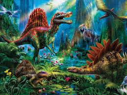 Check spelling or type a new query. Prehistoria Spinosaur 300pc Oversized Jigsaw Puzzle By Ceaco Animal Paintings Jurassic Park Dinosaur Wallpaper