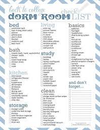 Dorm Room Checklist Free Printable Dorm Room Checklist Girls Dorm Room Dorm Checklist