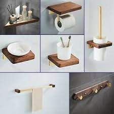 Check spelling or type a new query. Wood Bathroom Accessories For Sale Ebay