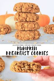 Pumpkin Breakfast Cookies Recipe Pumpkin Breakfast Breakfast Treats Breakfast Cookies