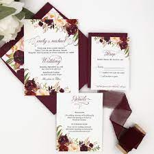 Check spelling or type a new query. Burgundy Floral Rustic Script Sophia Wedding Invitation Suite Sweet Dreams Creative