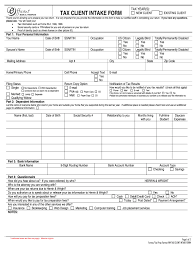 Phone ( ) occupation k male k female physician health insurance carrier please take a moment to carefully. Tax Client Intake Form 2020 2021 Fill And Sign Printable Template Online Us Legal Forms