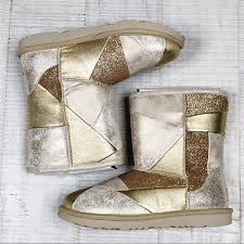Browse a variety of stylish and cozy options for home & beyond. Ugg Shoes Ugg Classic Ii Patchwork Boot Gold Glitter 5 New Poshmark