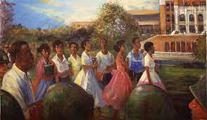 At the bottom is a poem i wrote to describe. Univ Of Arkansas Press On Twitter On This Date In 1957 The Little Rock Nine Desegregated Central High School The Gauntlet Little Rock 1957 Oil On Canvas By John Deering Https T Co Dxwv23e0d3
