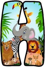 Resultado De Imagen Para Party Safari Flamalar Alfabe Harfleri Afrika Safari