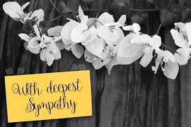 What to say on a condolence card with flowers. Vertin