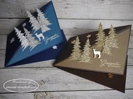 Kleine Pop Up Weihnachtskarten Mit Dreieck Baum Und Reh Von Stampin Up Youtube Pop Up Weihnachtskarten Weihnachtskarten Popup Karten Weihnachten