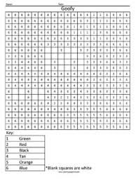 Just print them out for your next disney party! Goofy Color By Number Coloring Squared