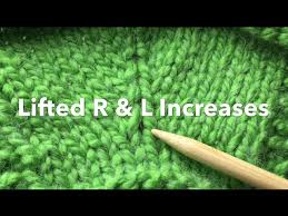 Lifted increases are a beautiful way to add stitches to your knitted fabric. Knit Increase Lifted Left Lifted Right With Slow Motion Youtube