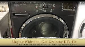 Since maytag washing machines are now high efficiency (he), they need even less detergent than in the past. Maytag Whirlpool Washer Not Draining Fix Unclog Drain Pump And Other Front Loader Maintenance Youtube
