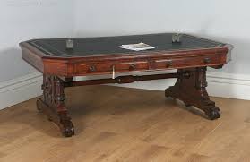 Victorian 6ft 6 Oak Leather Library Table Antiques Atlas Library Table Table Library Table Desk
