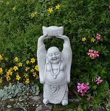 Lustiger Stein Buddha Monch Gartendeko Aus Steinguss Frostfest Gartendeko Affiliate Garten Deko Buddha Garten