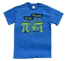 Rocket Factory Funny Math T Shirt Pi Vs Square Root Of Minus One Royal Blue Medium Math Shirts Mens Tshirts Funny Shirts