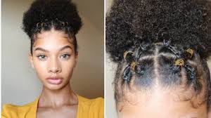 Criss Cross Braid Puff Hannah Mussette Natural Hair Styles Lazy Hairstyles Short Natural Hair Styles