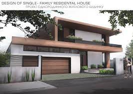 Single Family House Ternopil 2015 On Behance Modern Villa Design Modern Architecture Architecture