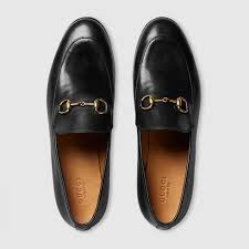 Shop the gucci official website. Loafer Gucci Jordaan Leder Mit Horsebit In Schwarzes Leder Gucci De