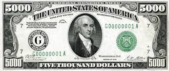 We did not find results for: 5000 Dollar Bill Learn About This Bill And Its Value